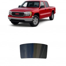 לרכב GMC Sierra Crew PU 2001 ציפוי חלונות שחורים רב פעמי סיליקון לחלון האחורי