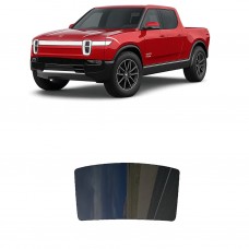 לרכב Rivian R1T Crew PU 2022 ציפוי חלונות שחורים רב פעמי סיליקון לחלון האחורי