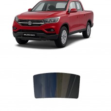 לרכב SsangYong Musso 2018 ציפוי חלונות שחורים רב פעמי סיליקון לחלון האחורי
