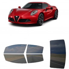 לרכב Alfa Romeo 4C 2015 ציפוי חלונות שחורים רב פעמי סיליקון לחלונות קדמיים, אחוריים ולחלון האחורי
