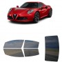 לרכב Alfa Romeo 4C 2015 ציפוי חלונות שחורים רב פעמי סיליקון לחלונות קדמיים, אחוריים ולחלון האחורי