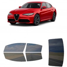 לרכב Alfa Romeo Giulia 2017 ציפוי חלונות שחורים רב פעמי סיליקון לחלונות קדמיים, אחוריים ולחלון האחורי