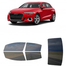 לרכב Audi A3 2021 ציפוי חלונות שחורים רב פעמי סיליקון לחלונות קדמיים, אחוריים ולחלון האחורי