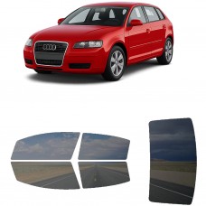 לרכב Audi A3 Hatchback 2006 ציפוי חלונות שחורים רב פעמי סיליקון לחלונות קדמיים, אחוריים ולחלון האחורי