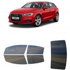 לרכב Audi A3 Hatchback 2016 ציפוי חלונות שחורים רב פעמי סיליקון לחלונות קדמיים, אחוריים ולחלון האחורי