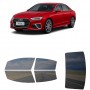 לרכב Audi A4L 2020 ציפוי חלונות שחורים רב פעמי סיליקון לחלונות קדמיים, אחוריים ולחלון האחורי