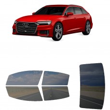 לרכב Audi A6Avant S-Line 2020 ציפוי חלונות שחורים רב פעמי סיליקון לחלונות קדמיים, אחוריים ולחלון האחורי