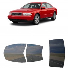 לרכב Audi A8 1997 ציפוי חלונות שחורים רב פעמי סיליקון לחלונות קדמיים, אחוריים ולחלון האחורי