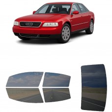 לרכב Audi A8 A8L 1998 ציפוי חלונות שחורים רב פעמי סיליקון לחלונות קדמיים, אחוריים ולחלון האחורי