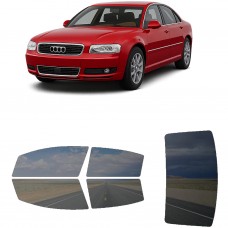 לרכב Audi A8 A8L 2004 ציפוי חלונות שחורים רב פעמי סיליקון לחלונות קדמיים, אחוריים ולחלון האחורי