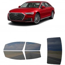 לרכב Audi A8 A8L 2018 ציפוי חלונות שחורים רב פעמי סיליקון לחלונות קדמיים, אחוריים ולחלון האחורי