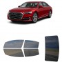 לרכב Audi A8 A8L 2021 ציפוי חלונות שחורים רב פעמי סיליקון לחלונות קדמיים, אחוריים ולחלון האחורי