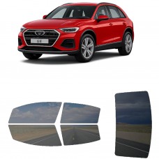 לרכב Audi Q6 2022 ציפוי חלונות שחורים רב פעמי סיליקון לחלונות קדמיים, אחוריים ולחלון האחורי