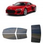 לרכב Audi R8 Coupe(hardtop) 2020 ציפוי חלונות שחורים רב פעמי סיליקון לחלונות קדמיים, אחוריים ולחלון האחורי