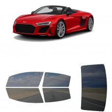 לרכב Audi R8 Roadster 2020 ציפוי חלונות שחורים רב פעמי סיליקון לחלונות קדמיים, אחוריים ולחלון האחורי