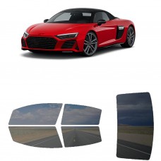 לרכב Audi R8V10 Performance Spyder 2021 ציפוי חלונות שחורים רב פעמי סיליקון לחלונות קדמיים, אחוריים ולחלון האחורי