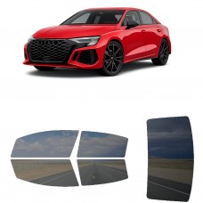 לרכב Audi RS3 Vorsprung Saloon 2022 ציפוי חלונות שחורים רב פעמי סיליקון לחלונות קדמיים, אחוריים ולחלון האחורי
