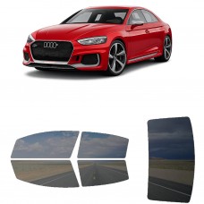 לרכב Audi RS5 2018 ציפוי חלונות שחורים רב פעמי סיליקון לחלונות קדמיים, אחוריים ולחלון האחורי