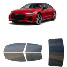 לרכב Audi RS7 2021 ציפוי חלונות שחורים רב פעמי סיליקון לחלונות קדמיים, אחוריים ולחלון האחורי