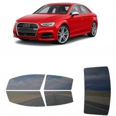 לרכב Audi S3 2017 ציפוי חלונות שחורים רב פעמי סיליקון לחלונות קדמיים, אחוריים ולחלון האחורי