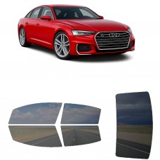 לרכב Audi S6 2019 ציפוי חלונות שחורים רב פעמי סיליקון לחלונות קדמיים, אחוריים ולחלון האחורי