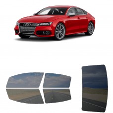 לרכב Audi S7 2013 ציפוי חלונות שחורים רב פעמי סיליקון לחלונות קדמיים, אחוריים ולחלון האחורי