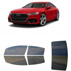 לרכב Audi S7 2022 ציפוי חלונות שחורים רב פעמי סיליקון לחלונות קדמיים, אחוריים ולחלון האחורי