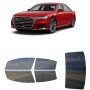 לרכב Audi S8 2020 ציפוי חלונות שחורים רב פעמי סיליקון לחלונות קדמיים, אחוריים ולחלון האחורי