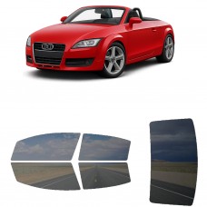 לרכב Audi TT Roadster 2007 ציפוי חלונות שחורים רב פעמי סיליקון לחלונות קדמיים, אחוריים ולחלון האחורי