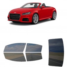 לרכב Audi TT Roadster 2021 ציפוי חלונות שחורים רב פעמי סיליקון לחלונות קדמיים, אחוריים ולחלון האחורי