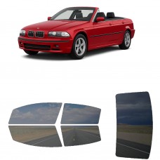 לרכב BMW 3Series Four-door Convertible 2000 ציפוי חלונות שחורים רב פעמי סיליקון לחלונות קדמיים, אחוריים ולחלון האחורי
