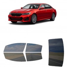 לרכב BMW 3Series Li 2023 ציפוי חלונות שחורים רב פעמי סיליקון לחלונות קדמיים, אחוריים ולחלון האחורי