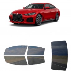 לרכב BMW 4 Series Gran Coupe M440I 2022 ציפוי חלונות שחורים רב פעמי סיליקון לחלונות קדמיים, אחוריים ולחלון האחורי