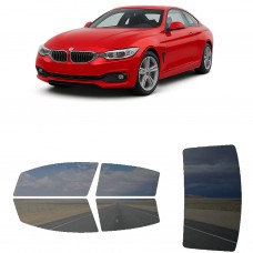 לרכב BMW 4Series Two-door 2017 ציפוי חלונות שחורים רב פעמי סיליקון לחלונות קדמיים, אחוריים ולחלון האחורי
