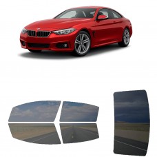 לרכב BMW 4Series Two-door 2018 ציפוי חלונות שחורים רב פעמי סיליקון לחלונות קדמיים, אחוריים ולחלון האחורי