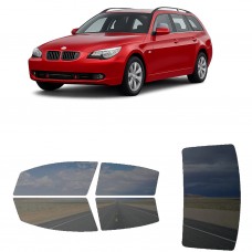 לרכב BMW 5Series Touring 2006 ציפוי חלונות שחורים רב פעמי סיליקון לחלונות קדמיים, אחוריים ולחלון האחורי