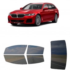 לרכב BMW Alpina B5 Touring 2021 ציפוי חלונות שחורים רב פעמי סיליקון לחלונות קדמיים, אחוריים ולחלון האחורי