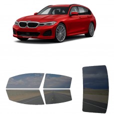 לרכב BMW Alpina D3 Touring 2019 ציפוי חלונות שחורים רב פעמי סיליקון לחלונות קדמיים, אחוריים ולחלון האחורי