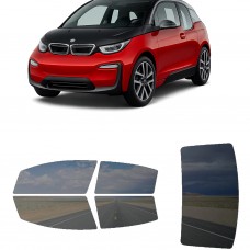 לרכב BMW i3(inlet) 2018 ציפוי חלונות שחורים רב פעמי סיליקון לחלונות קדמיים, אחוריים ולחלון האחורי
