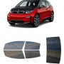 לרכב BMW i3(inlet) 2018 ציפוי חלונות שחורים רב פעמי סיליקון לחלונות קדמיים, אחוריים ולחלון האחורי
