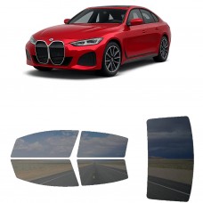 לרכב BMW i4 2022 ציפוי חלונות שחורים רב פעמי סיליקון לחלונות קדמיים, אחוריים ולחלון האחורי