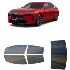 לרכב BMW i7 2023 ציפוי חלונות שחורים רב פעמי סיליקון לחלונות קדמיים, אחוריים ולחלון האחורי