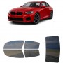לרכב BMW M2 2022 ציפוי חלונות שחורים רב פעמי סיליקון לחלונות קדמיים, אחוריים ולחלון האחורי