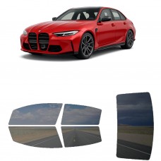 לרכב BMW M3 2023 ציפוי חלונות שחורים רב פעמי סיליקון לחלונות קדמיים, אחוריים ולחלון האחורי
