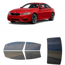 לרכב BMW M4 Two-door Coupe 2015 ציפוי חלונות שחורים רב פעמי סיליקון לחלונות קדמיים, אחוריים ולחלון האחורי