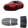לרכב BMW M4 Two-door Coupe 2021 ציפוי חלונות שחורים רב פעמי סיליקון לחלונות קדמיים, אחוריים ולחלון האחורי