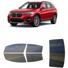 לרכב BMW X1 i 2019 ציפוי חלונות שחורים רב פעמי סיליקון לחלונות קדמיים, אחוריים ולחלון האחורי