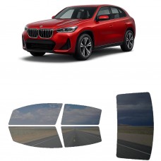 לרכב BMW X2 i 2024 ציפוי חלונות שחורים רב פעמי סיליקון לחלונות קדמיים, אחוריים ולחלון האחורי