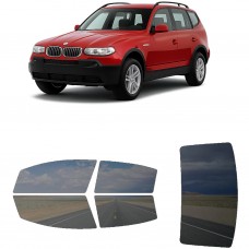 לרכב BMW X3 2004 ציפוי חלונות שחורים רב פעמי סיליקון לחלונות קדמיים, אחוריים ולחלון האחורי
