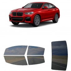 לרכב BMW X4 2019 ציפוי חלונות שחורים רב פעמי סיליקון לחלונות קדמיים, אחוריים ולחלון האחורי